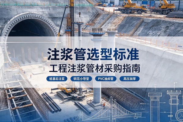佛冈注浆管选型标准