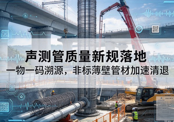 佛冈声测管质量新规落地，一物一码溯源，非标薄壁管材加速清退